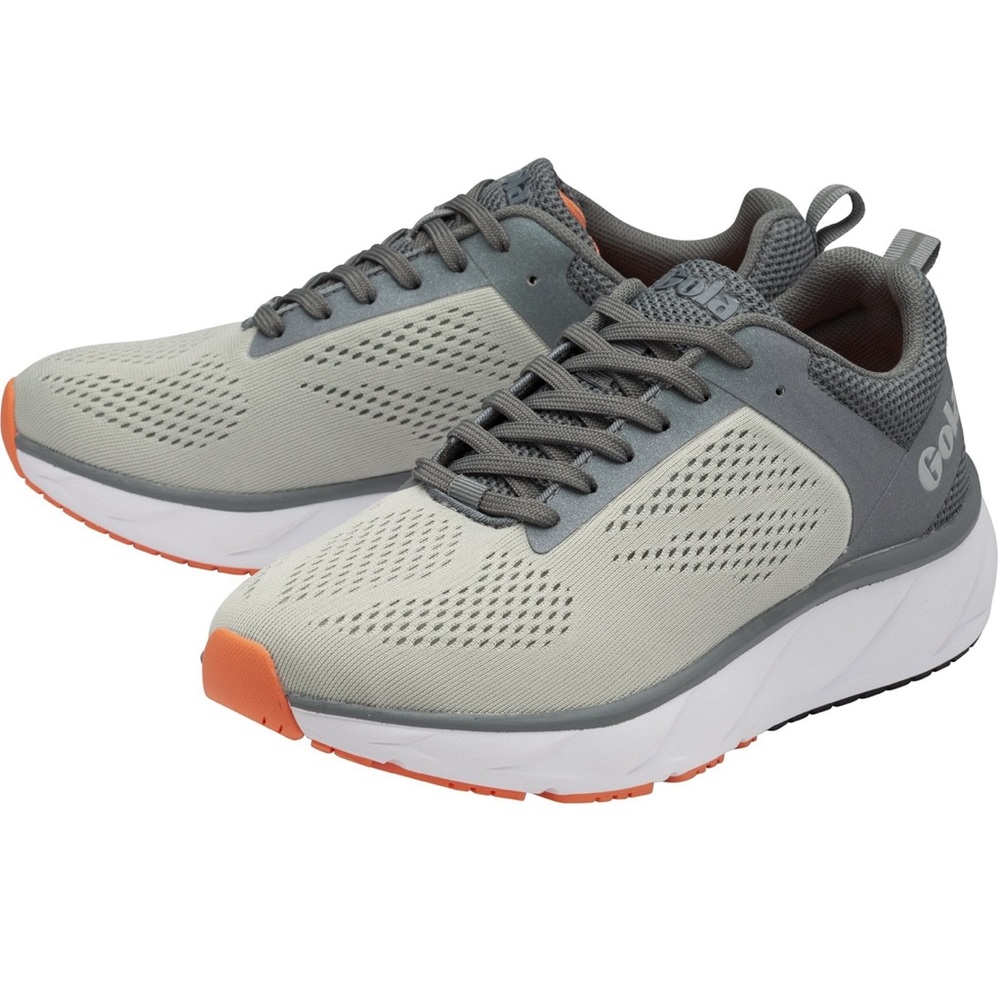New Gola x Free People Performance Ultra Speed 9 Gray Orange Cushioned Sneakers
